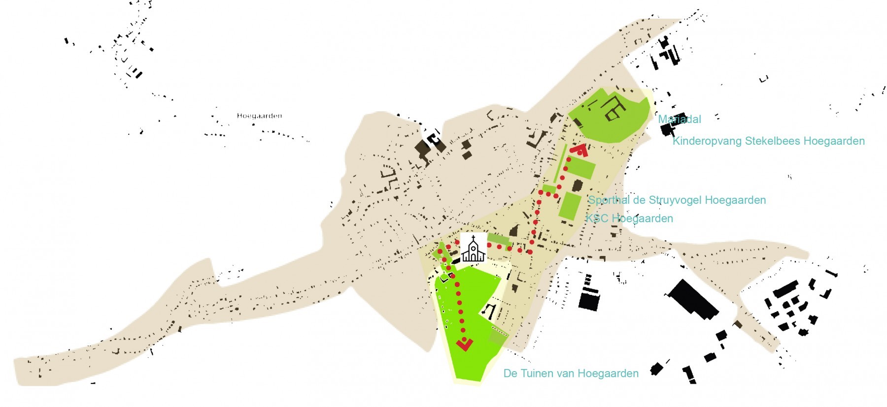 Groene stapstenen en ontmoetingsruimtes in Hoegaarden